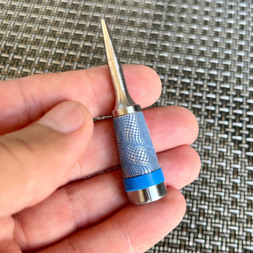 Blue Tanaka Ferruled Keychain / Single Prong Pitch Tool